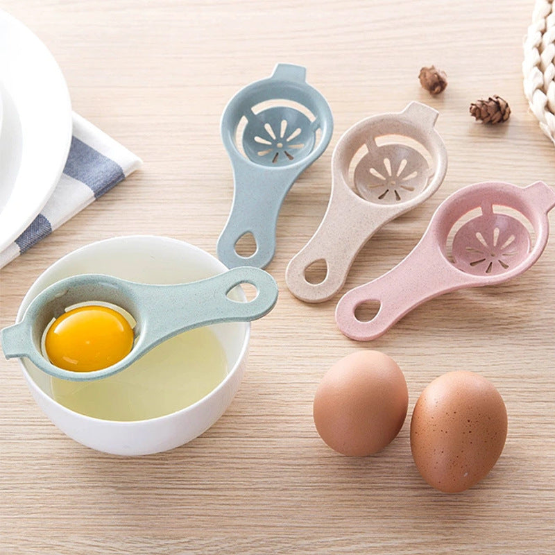 Egg white separator, egg yolk separator, kitchen baking egg yolk and egg white separator, egg spoon